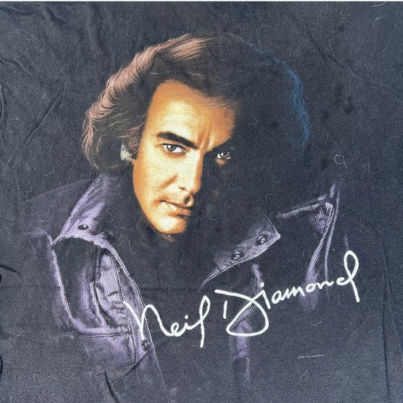 Vintage 1993 Neil Diamond American Tour Graphic Tshirt Size XL BOXY FIT - Picture 3 of 5